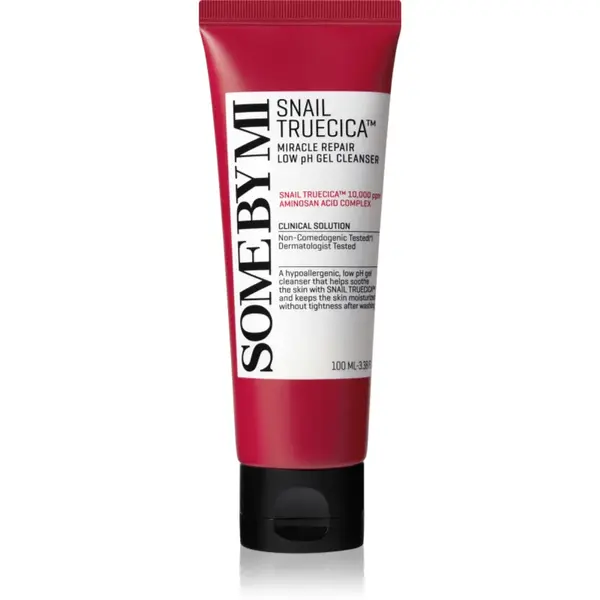 Some By Mi Snail Truecica Miracle Repair Low pH Cel Cleanser gel calmant de curatare pentru ten gras si problematic 100 ml