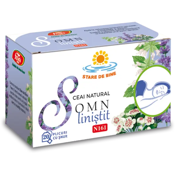 Somn linistit, N161, ceai la plic, Fares | 20 plicuri