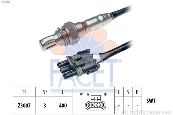 Sonda Lambda FACET Made in Italy - OE Equivalent 10.7060
