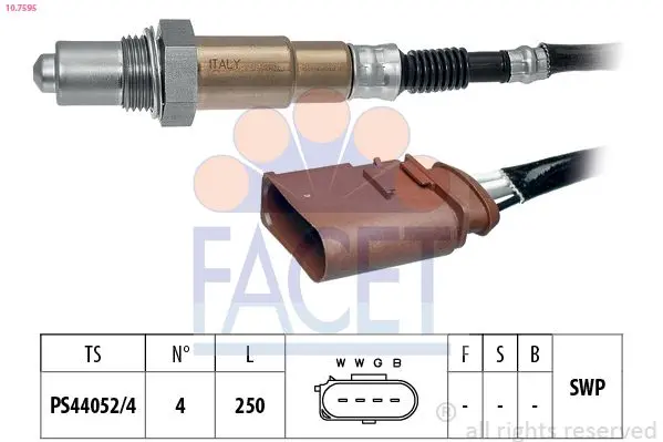 Sonda Lambda FACET Made in Italy - OE Equivalent 10.7595