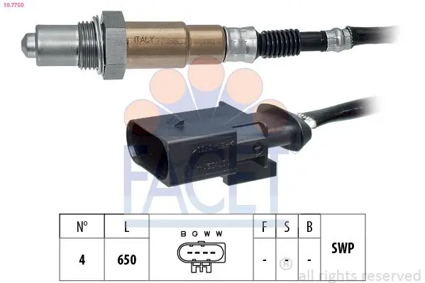 Sonda Lambda FACET Made in Italy - OE Equivalent 10.7750