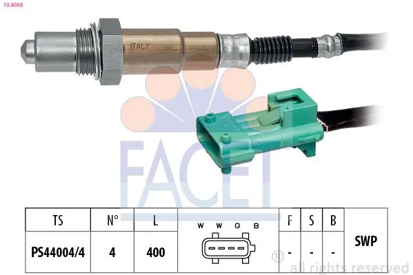 Sonda Lambda FACET Made in Italy - OE Equivalent 10.8068