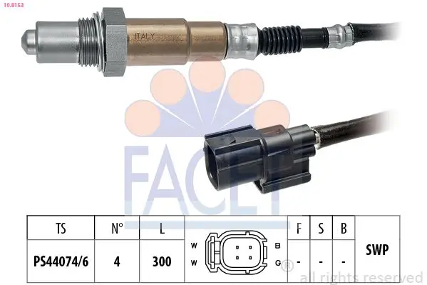 Sonda Lambda FACET Made in Italy - OE Equivalent 10.8153