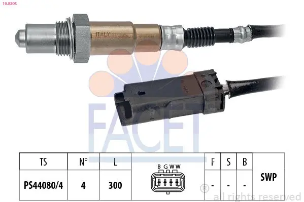 Sonda Lambda FACET Made in Italy - OE Equivalent 10.8205