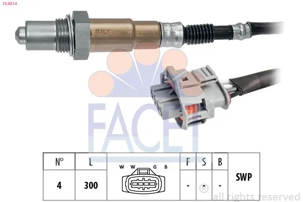 Sonda Lambda FACET Made in Italy - OE Equivalent 10.8214