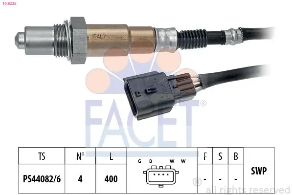 Sonda Lambda FACET Made in Italy - OE Equivalent 10.8225