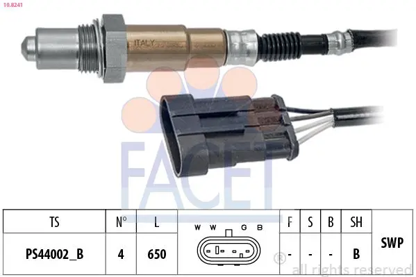 Sonda Lambda FACET Made in Italy - OE Equivalent 10.8241