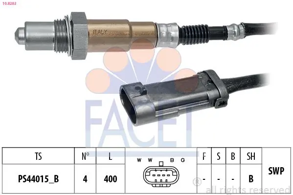Sonda Lambda FACET Made in Italy - OE Equivalent 10.8283