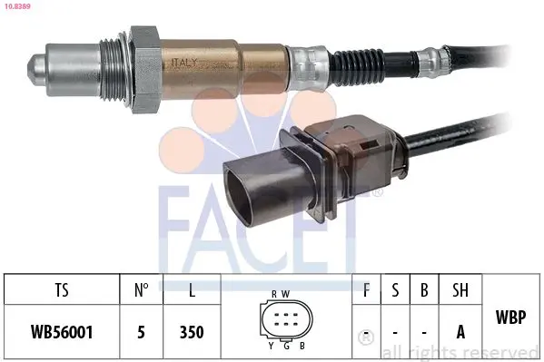 Sonda Lambda FACET Made in Italy - OE Equivalent 10.8389