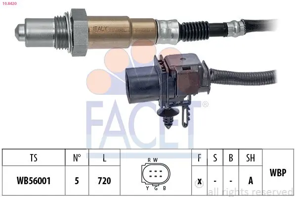 Sonda Lambda FACET Made in Italy - OE Equivalent 10.8420