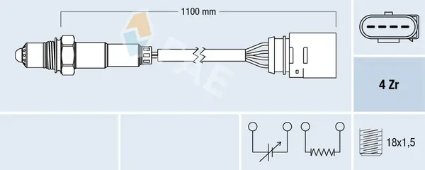 Sonda Lambda FAE 77140