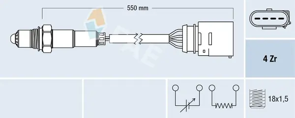 Sonda Lambda FAE 77150