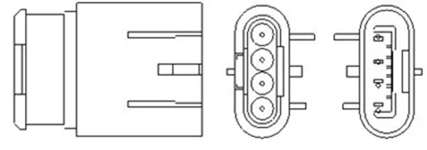 Sonda lambda (numar de fire 4) FIAT 500, 500 C, PANDA; LANCIA YPSILON 0.9 0.9CNG dupa 2009