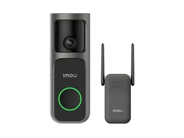 Sonerie video wireless Imou Doorbell 3 Kit, camera panoramica 4MP cu baterie, IR 5m, PIR, audio bidirectional, slot micro SD, DB-3EP-4M0W/DS3