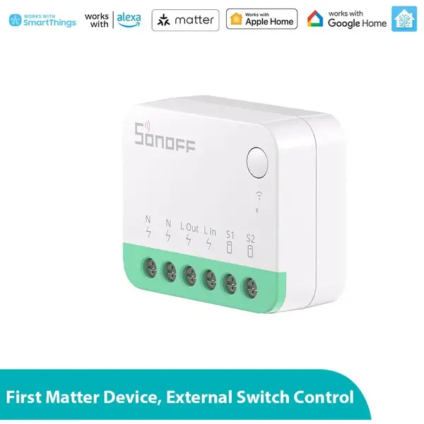 SONOFF Releu inteligent Sonoff MINIR4M Extreme, Wi-Fi, Matter