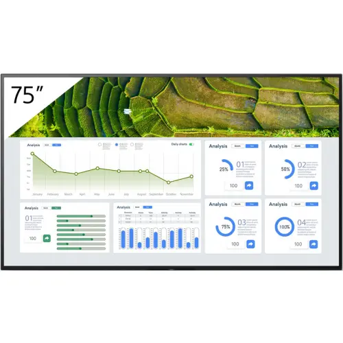 Sony Business TV Sony Bravia Seria BZ30L FW-75BZ30L, 75inch, 3840x2160pixeli, Negru