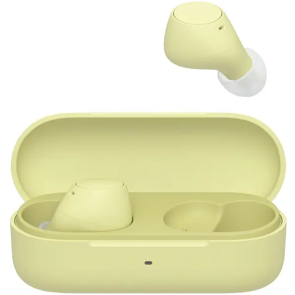 Sony Casti In-Ear Sony WF-C510Y, True Wireless, Conexiune multipunct, Incarcare rapida, Mod Ambient Sound, Microfon, Bluetooth, IPX4, Autonomie 11 ore, Galben