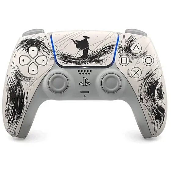 Sony Controller Wireless Sony DualSense Ghost of Yotei Black Limited Edition pentru PlayStation 5,Alb-Negru