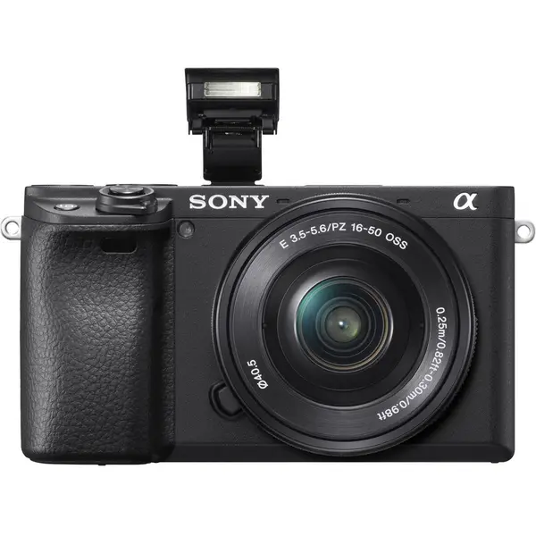 Sony Kit aparat foto Sony Alpha 6400 ( cu obiectiv 16-50mm), negru (ILCE6400L)