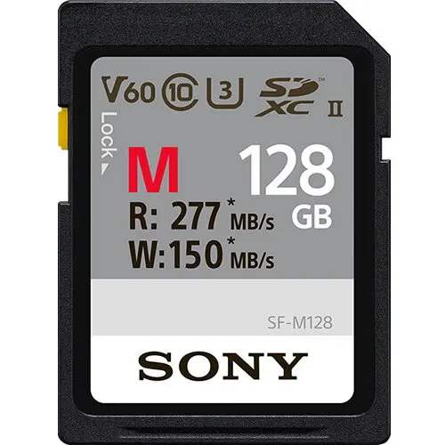 Sony Sony 128 GB SF-M Series UHS-II SD Memory Card