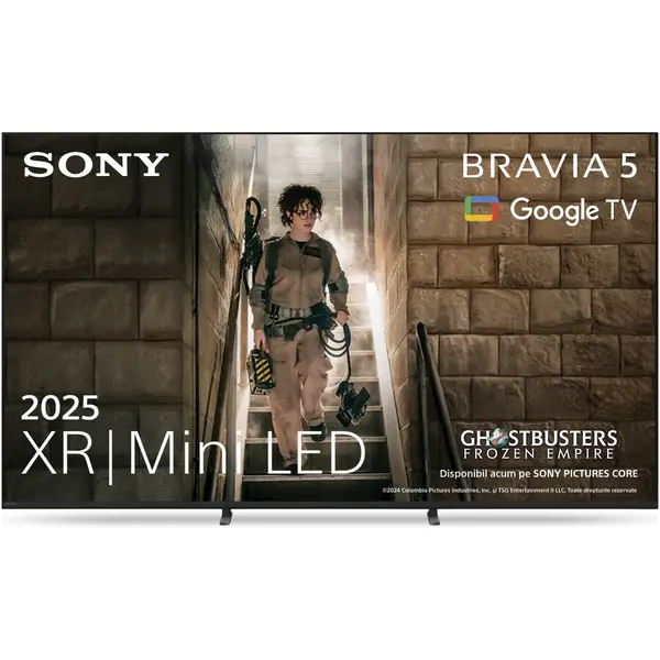Sony Televizor Sony BRAVIA 5 XR l Mini LED 55XR55, 139 cm, Smart Google TV, 4K Ultra HD, 100 Hz, Clasa E (Model 2025)