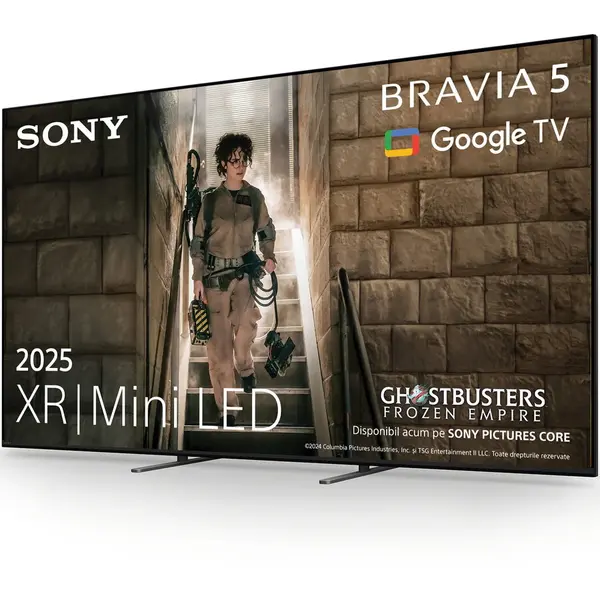 Sony Televizor Sony Bravia 5 XR l Mini LED 75XR59, 189 cm, Smart Google TV, 4K Ultra HD, 100 Hz, Clasa D (Model 2025), Negru