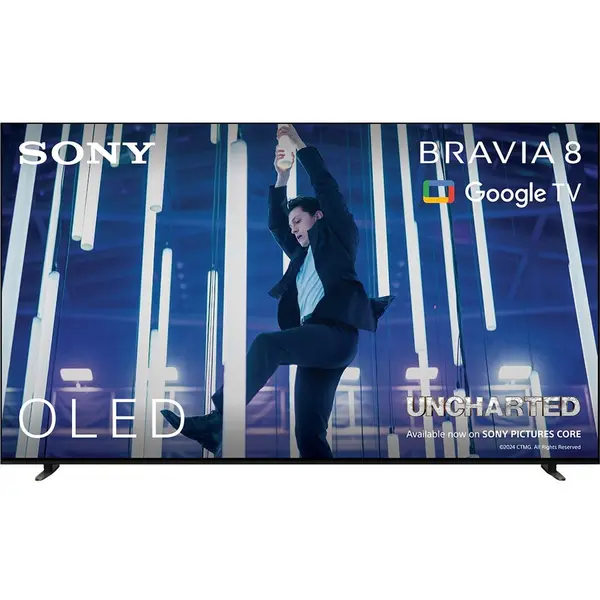 Sony Televizor Sony Bravia 8 OLED 65XR80, 164 cm, Smart Google TV, 4K Ultra HD, 100 Hz, Clasa E (Model 2024), Negru