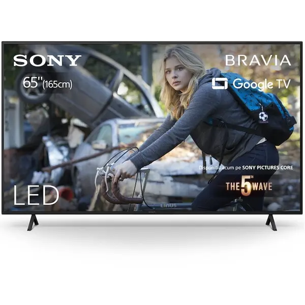Sony Televizor Sony BRAVIA LED 65X75WL, 164 cm, Smart Google TV, 4K Ultra HD, Clasa F (Model 2023)