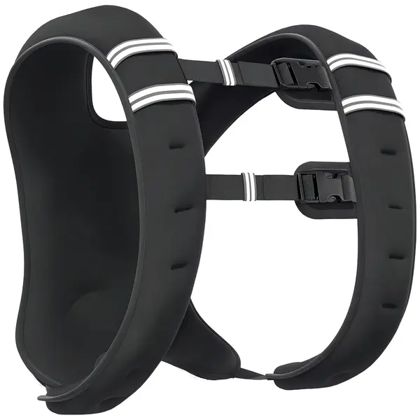 Soozier Vestă cu Greutate Respirabilă de 5 kg cu Buzunar de Depozitare și Bretele de Umăr, Vestă cu Greutate, 40x35 cm, Negru | Aosom Romania