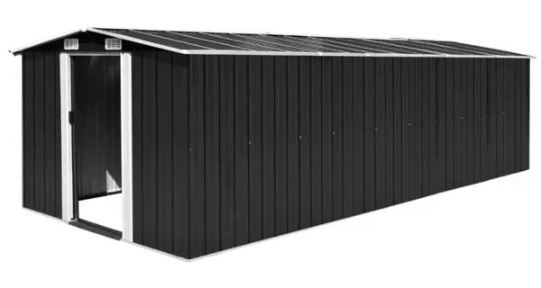 Sopron de gradina, 257 x 580 x 181 cm, metal, antracit