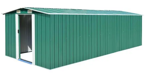Sopron de gradina, 257 x 580 x 181 cm, metal, verde