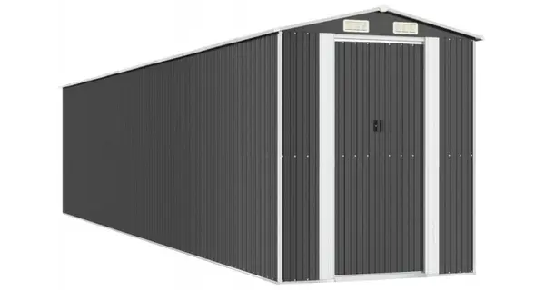 Sopron de gradina, antracit, 192x938x223 cm, otel galvanizat