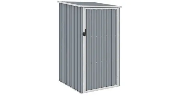 Sopron de gradina, gri, 87 x 98 x 159 cm, otel galvanizat