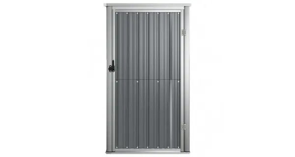 Sopron de gradina, gri, 88x89x161 cm, otel galvanizat