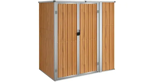 Sopron de gradina, maro, 161x89x161 cm, otel galvanizat