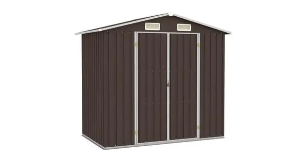 Sopron de gradina, maro, 205 x 129 x 183, otel galvanizat