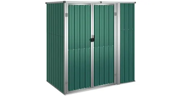 Sopron de gradina, verde, 161x89x161 cm, otel galvanizat
