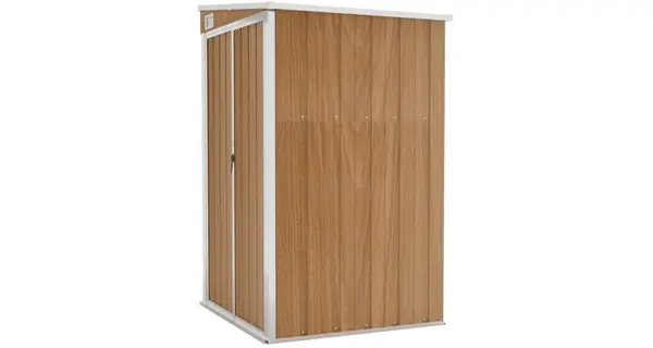 Sopron gradina/montaj pe perete maro 118x100x178cm otel galvanizat