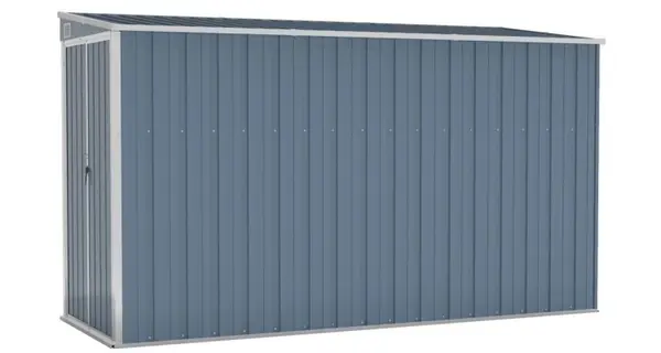 Sopron gradina/montaj perete, gri, 118x288x178 cm otel galvanizat
