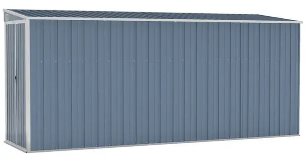 Sopron gradina/montaj perete gri 118x382x178 cm otel zincat