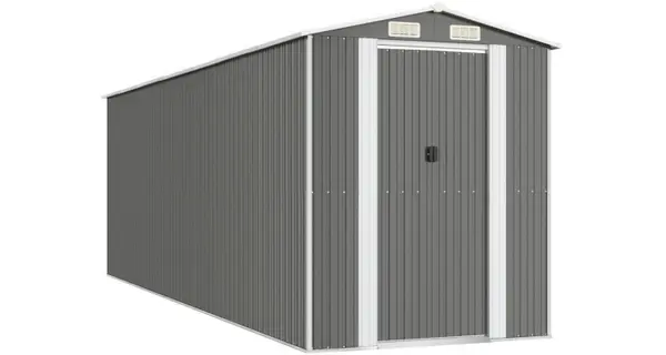 Sopron, gri deschis, 192x606x223 cm, otel galvanizat