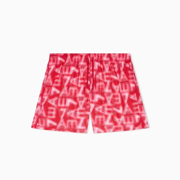 Sort de baie EA7 WATER SPORT BW M MONOGRAM NEON BOXER