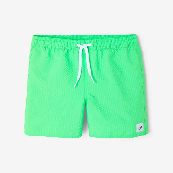 Șort de baie surf 100 Texturat Verde Copii
