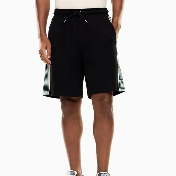 Sort EA7 TRAIN LOGO SERIES M SHORTS PREMIUM TAPE