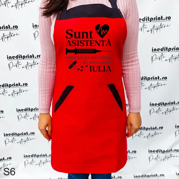 Sort personalizabil asistenta medicala S6 Rosu