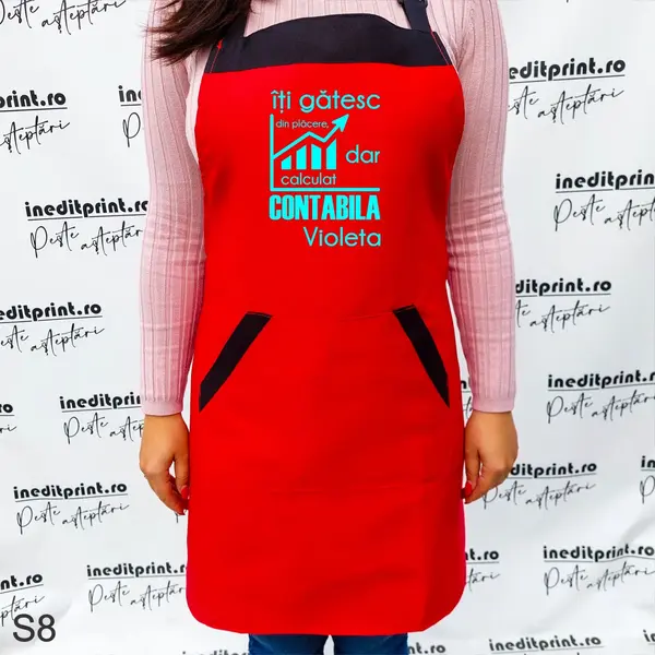 Sort personalizabil contabila S8 Rosu cu negru