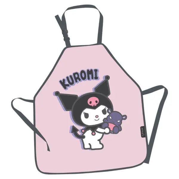 Sort protectie haine St.Majewski Kuromi Pink, pentru pictura,marime universala 3-7 ani