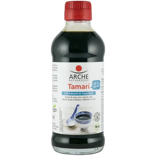 Sos Bio de Soia Tamari cu 25% mai putina Sare, 250 ml Arche
