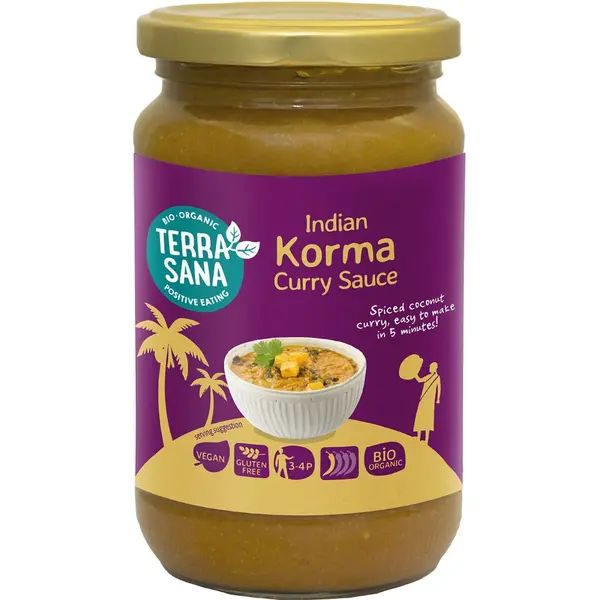 Sos de curry indian Korma fara gluten, eco - 350 g