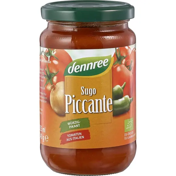 Sos de rosii picant bio 340g Dennree